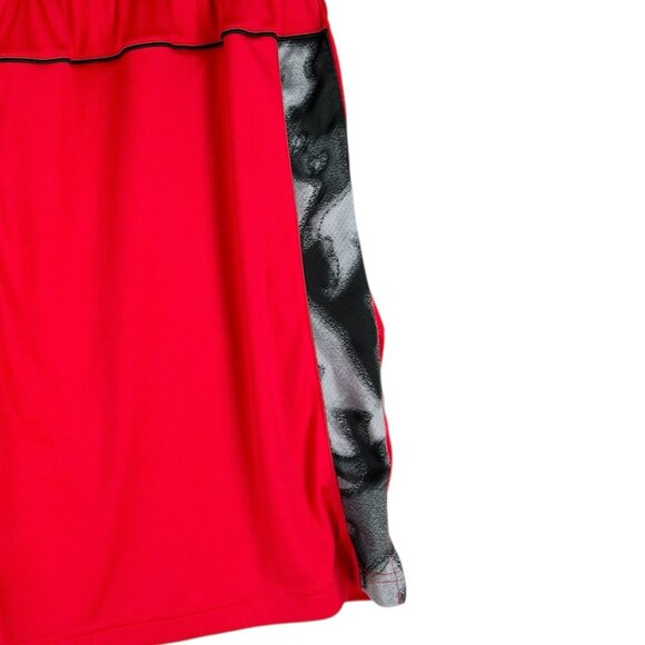 AND1 Men's Pull-on Elastic Drawstring Waistband Red Basketball Shorts Size 2XL - Picture 6 of 12